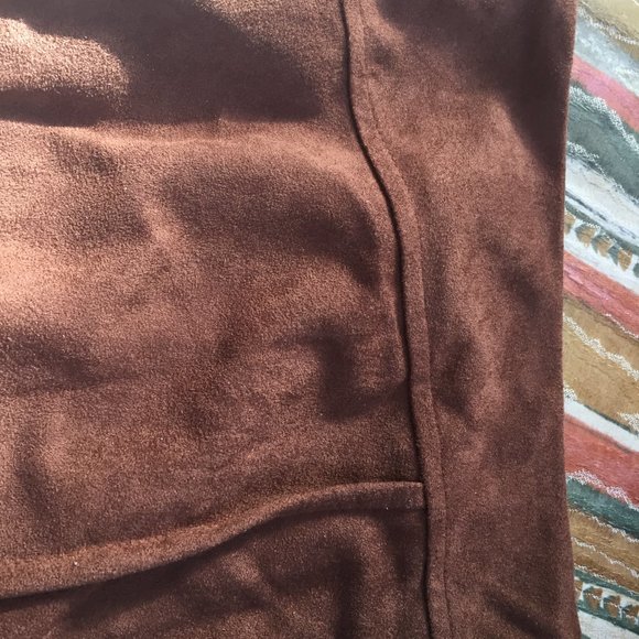 slim-line suede finish pants - Picture 3 of 5